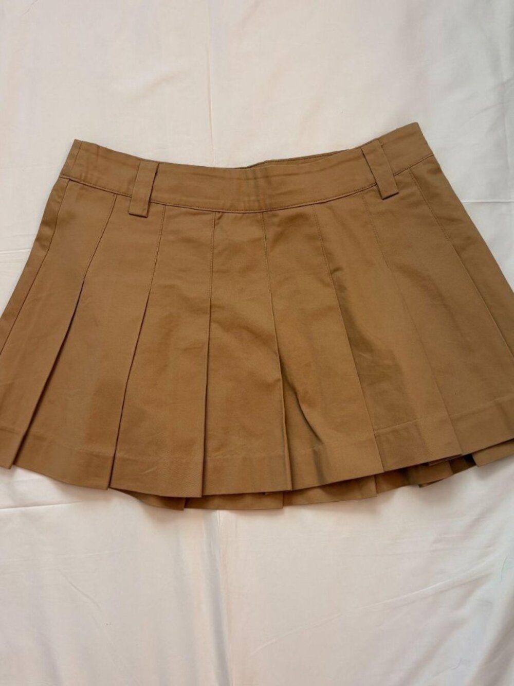 🤎 English Factory Khaki Pleated Mini Skirt 🤎Size Small